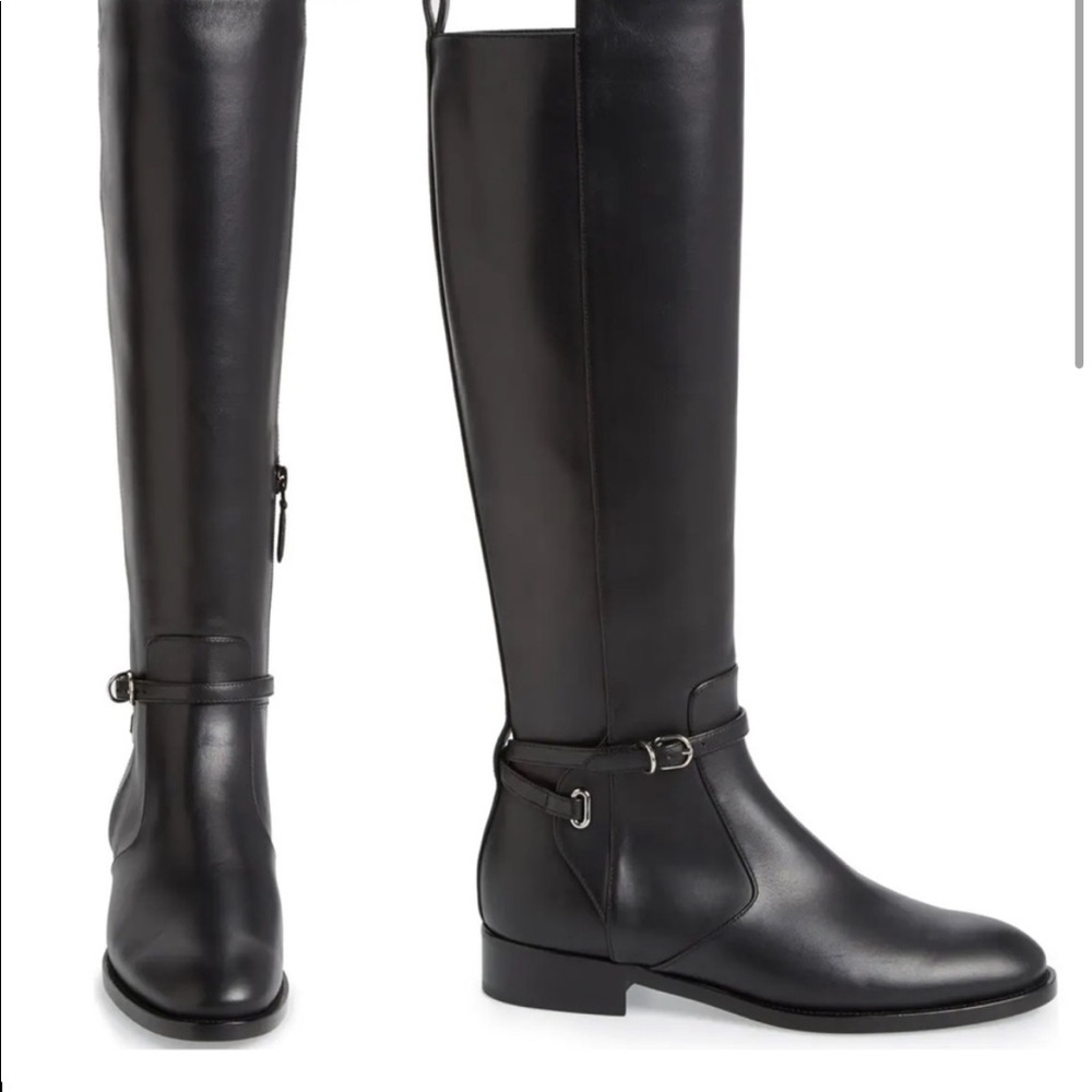 BALENCIAGA leather riding boots